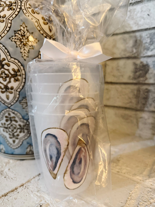 Oyster Frosted Cups- 6 Pack